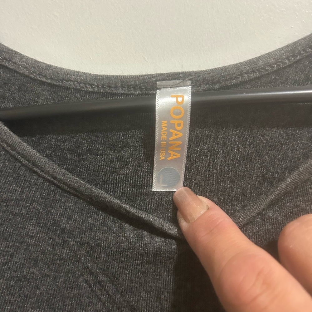 Popana Charcoal Gray Tee